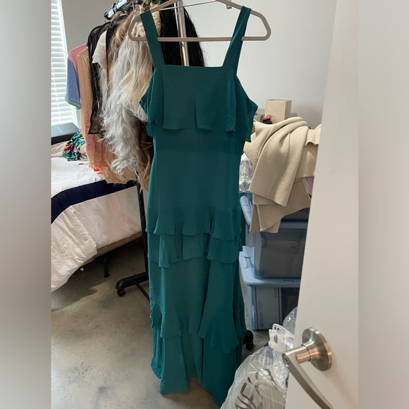 QUIZ turquoise tiered dress. BNWT. Size 10 - Picture 1 of 4